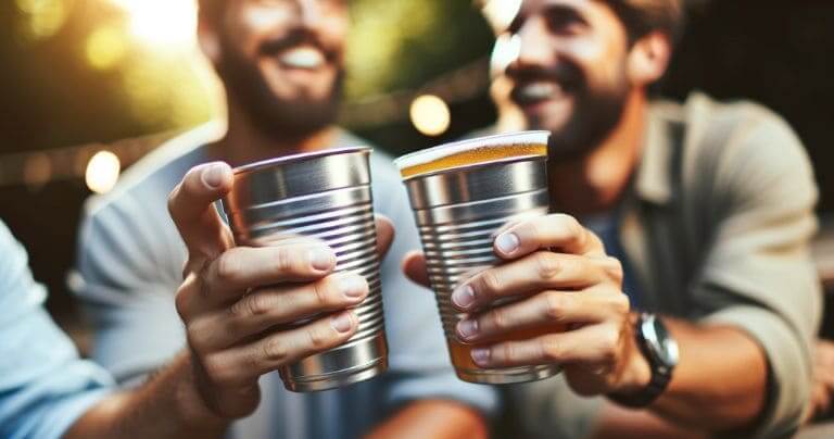 alusipper aluminum solo cup in party