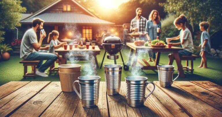alusipper recyclable hot drink aluminum cup with steam