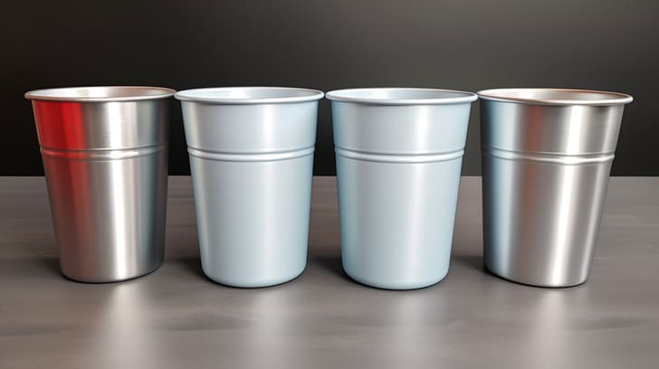 reusable aluminum cups for sustainable living