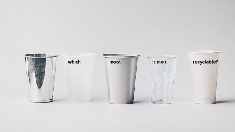 comparison of cups made from different materials