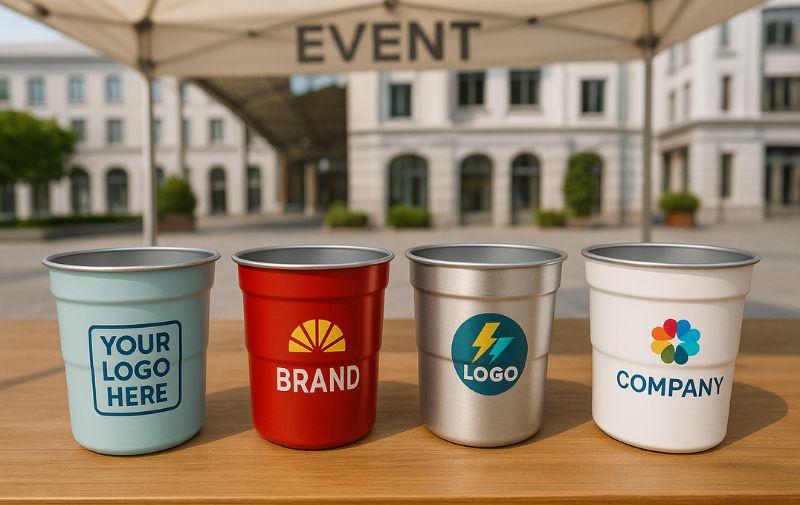 design your impact customizable aluminum cups display